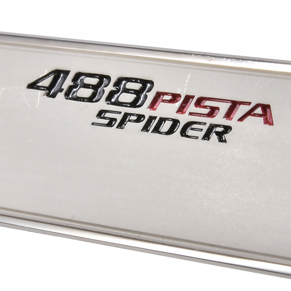 Ferrari 488 PISTA Spider Interior Plate (Silver925)