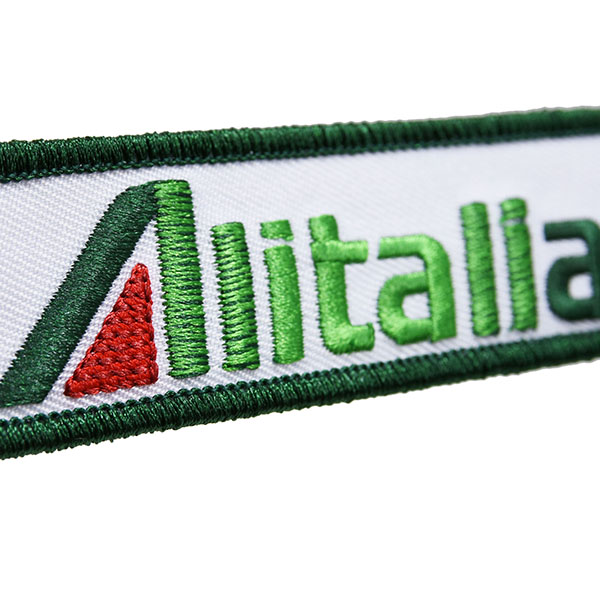 ALITALIA航空オフィシャルファブリックキーリング