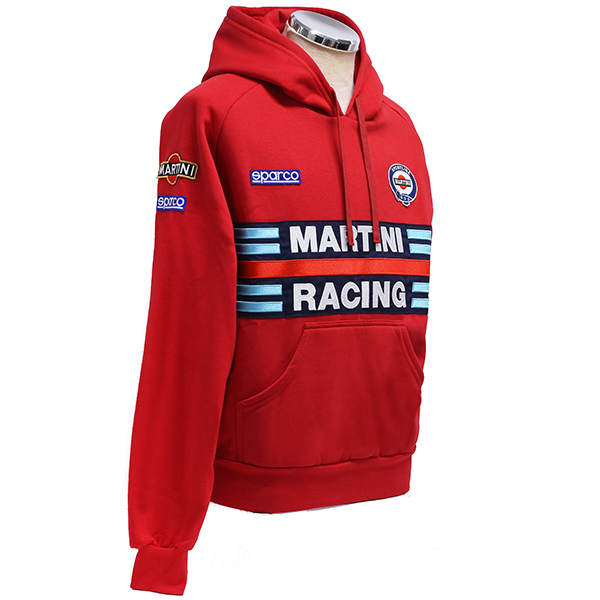 MARTINI RACING Official Hooded Felpa(Red) by Sparco