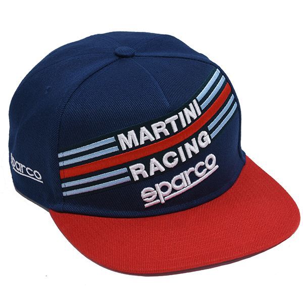 MARTINI RACINGオフィシャルフラットバイザーキャップby Sparco