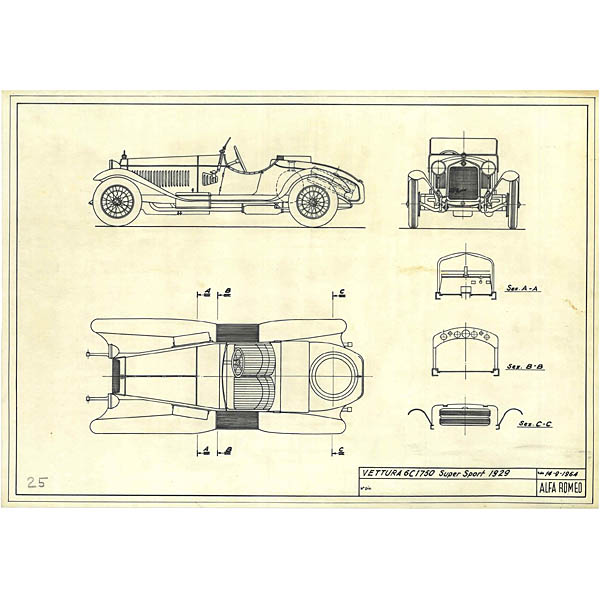 Alfa Romeo 6C 1750 Super Sport 1929完成予想図