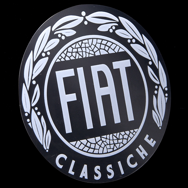 FIAT Classicheステッカー(ホワイト/クリアベース)