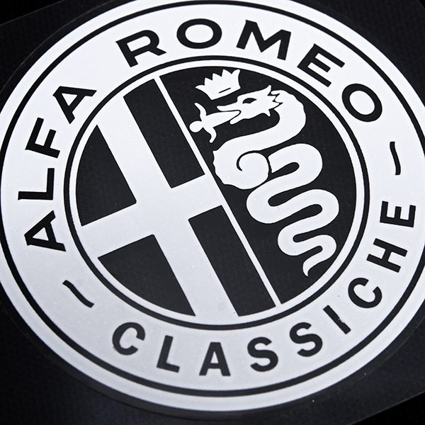 Alfa Romeo Classiche Sticker (White / Clear Base)
