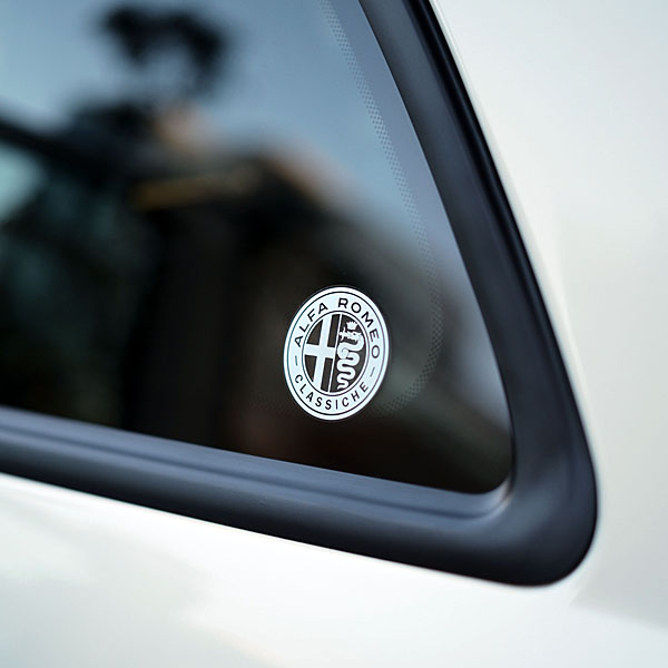 Alfa Romeo Classiche Sticker (White / Clear Base)