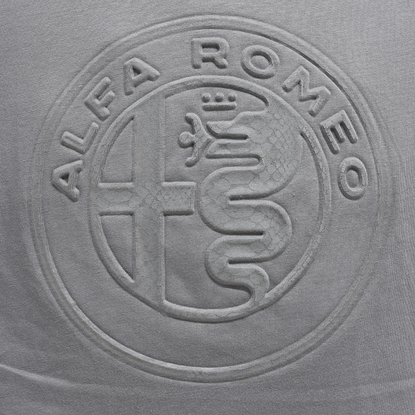 Alfa Romeo Official 110th Anniversary Embossed Emblem T-shirts (Gray)