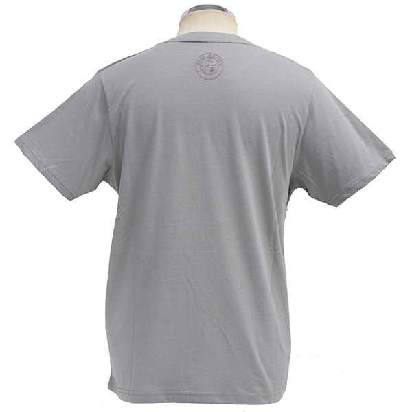 Alfa Romeo Official 110th Anniversary Rubber Printed Logo T-shirts (Gray)