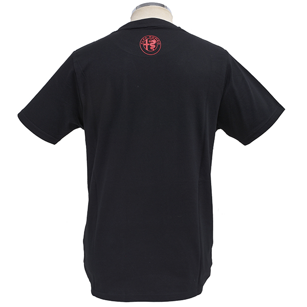 Alfa Romeo純正110周年記念ClassicheレースTシャツ(ブラック)