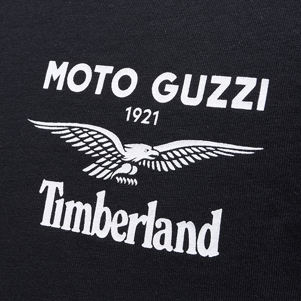 Moto Guzzi Timberland Collaboration Back Print T-Shirts(Black)