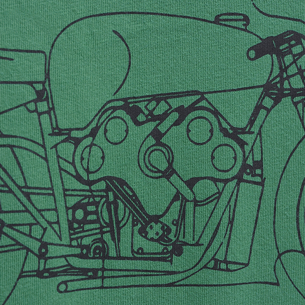 Moto Guzzi Timberland Collaboration Back Print T-Shirts(Green)