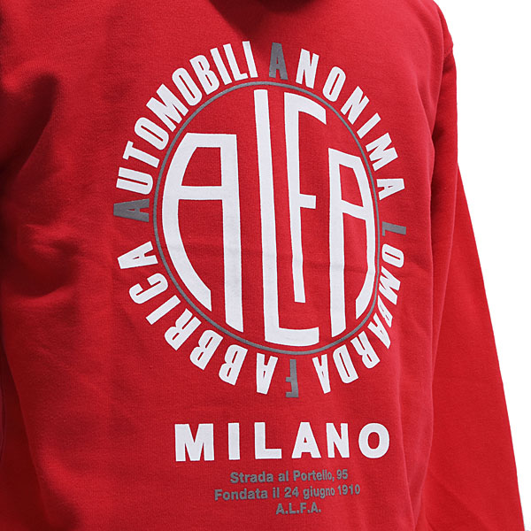 Alfa Romeo A.L.F.A. MILANOフーディー(レッド)