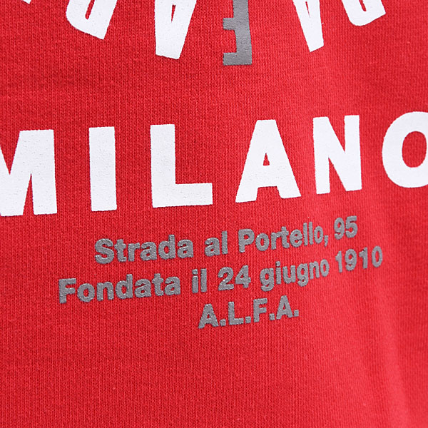 Alfa Romeo A.L.F.A. MILANOフーディー(レッド)