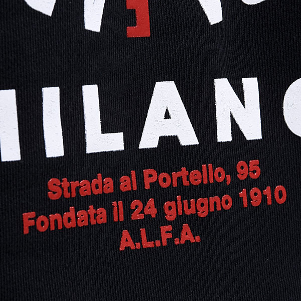 Alfa Romeo A.L.F.A. MILANOフーディー(ブラック)
