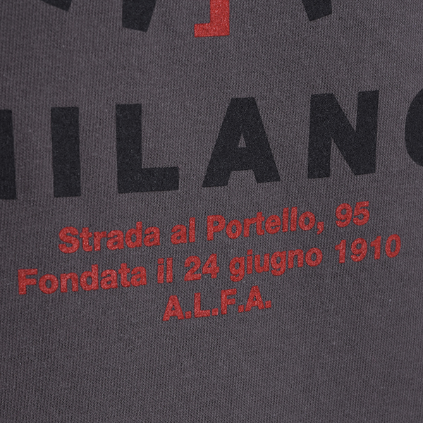 Alfa Romeo A.L.F.A. MILANO Tシャツ(チャコール)