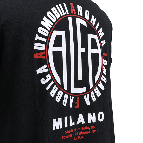  Alfa Romeo A.L.F.A. MILANO Tシャツ(ブラック)