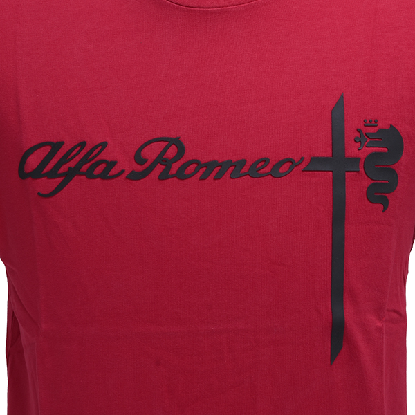Alfa Romeo Official Script and Serpent T-Shirts(Red)
