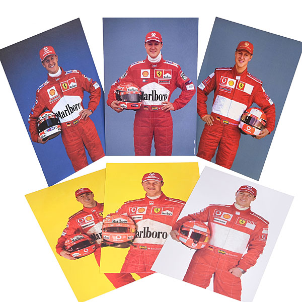 Scuderia Ferrari M.シューマッハドライバーズカード6点セット (2000,2001,2002,2004,2005,2006)