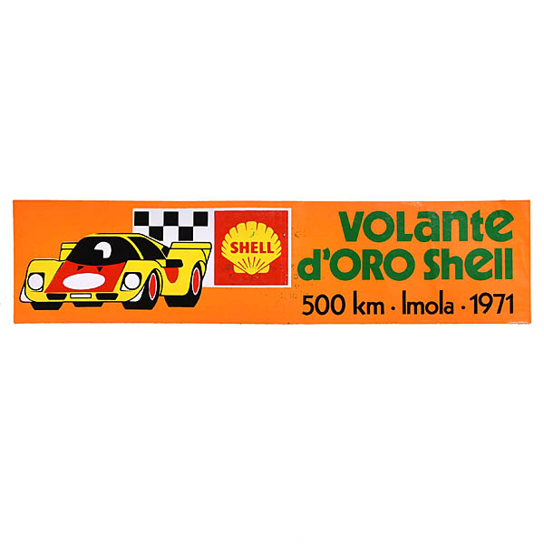 Volante d'oro Shell -500 KM IMOLA 1971-Vintage Sticker
