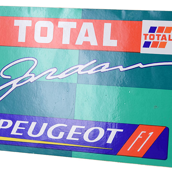 Jordan Peugeot Total F1 Team Sticker