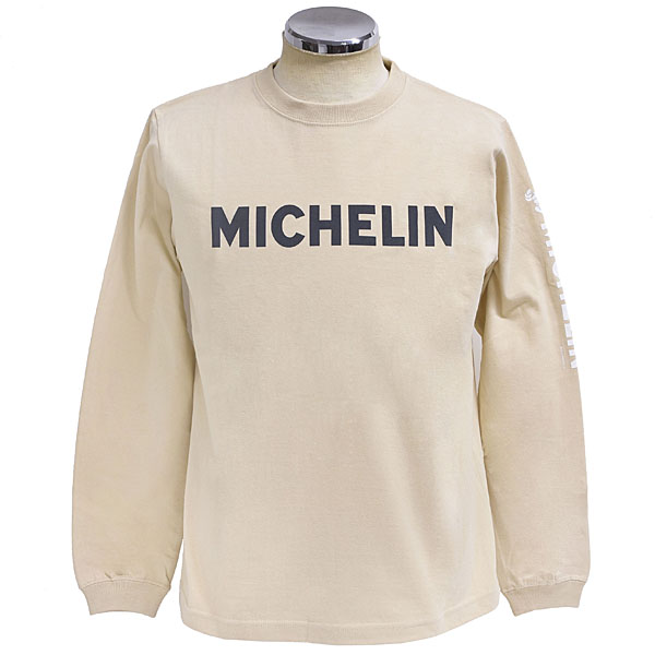 MICHELINオフィシャルLS Tシャツ(Logo/サンドベージュ)