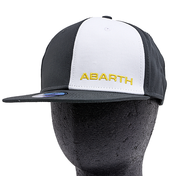 ABARTH Official Flat Visor Baseball Cap (Gray / White)