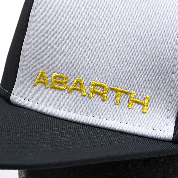 ABARTH Official Flat Visor Baseball Cap (Gray / White)