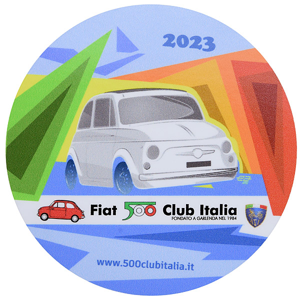 FIAT 500 CLUB ITALIA 2023ステッカー(裏貼りタイプ)