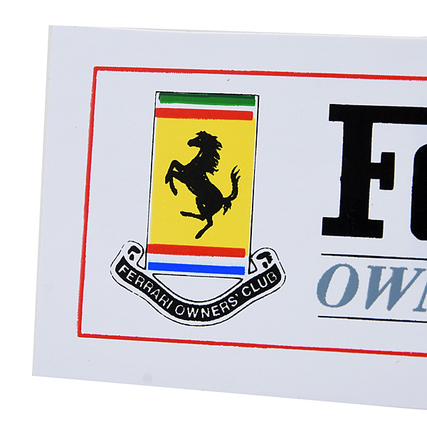 Ferrari Owners Club U.K. Sticker (Small)