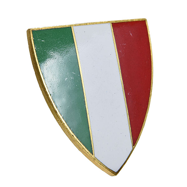 Italian Flag Cloisonne Emblem