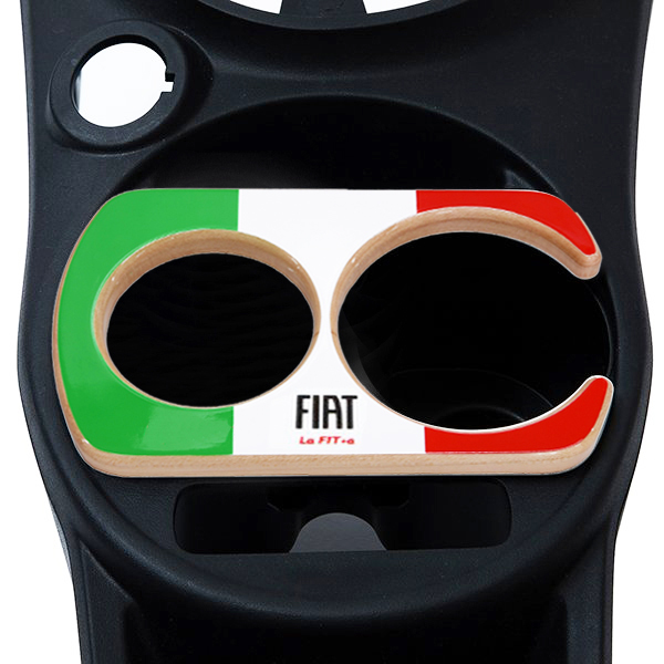 FIATオフィシャル500(シリーズ4)用ウッドカフェホルダー(トリコロール)by La FIT+a