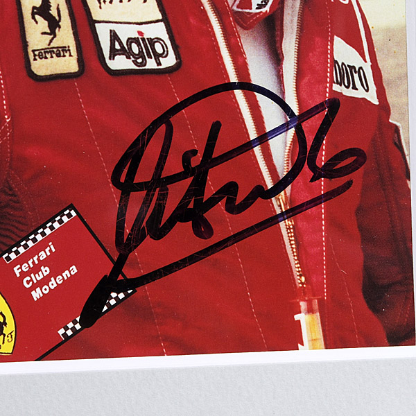 Michele Alboreto Signed Post Card