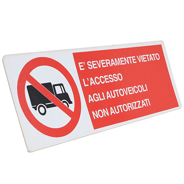 Italian Warning Plate (White)