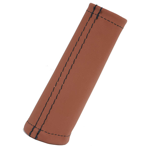 ABARTH/FIAT 500/595 Leather Hand Brake Grip Cover (Brown)