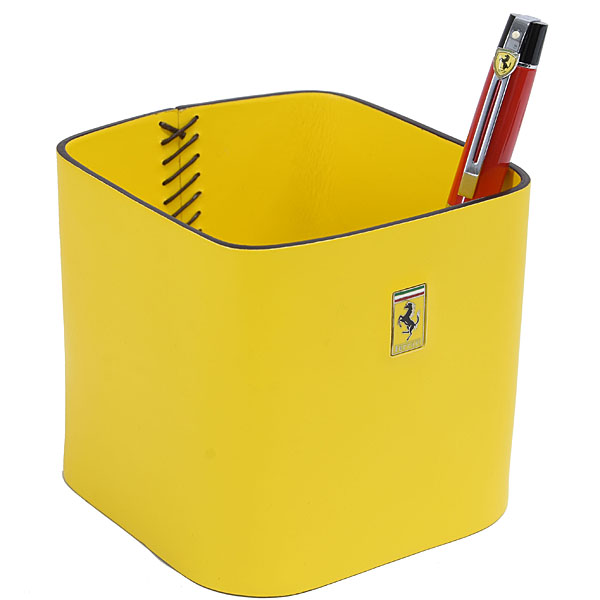Ferrari Leather Pen Stand(Yellow)