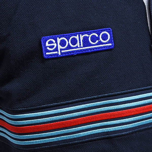 MARTINI RACING Polo Shirts -Stripe-(Navy) by Sparco