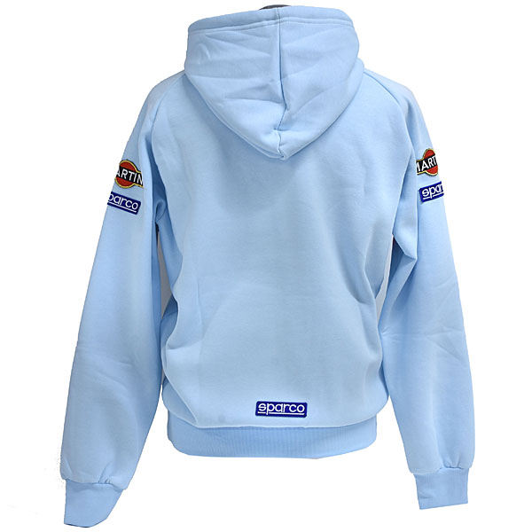 MARTINI RACING Official Hooded Felpa(Light blue) by Sparco
