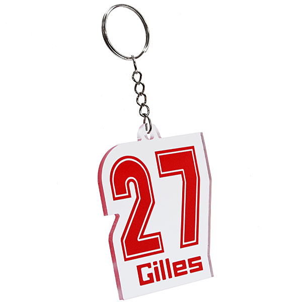 Gilles Villeneuve Acrylic Keyring (#27)