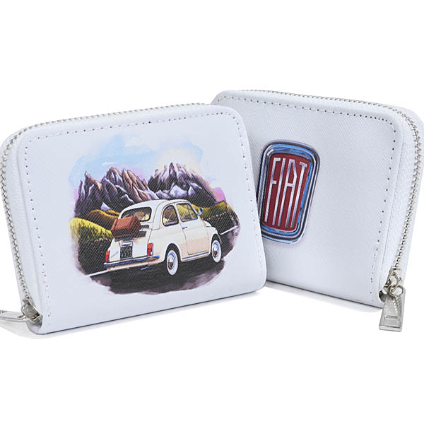 FIAT Official Nuova 500 Small Wallet(Mountain)