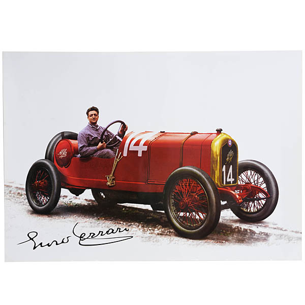 Enzo Ferrari Poster (Alfa Romeo 40/60hp)