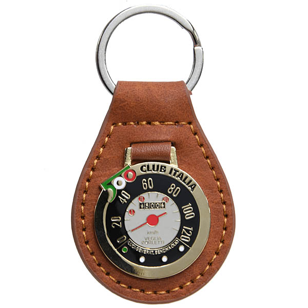 FIAT 500 CLUB ITALIA Official Leather Key Ring (Meter)