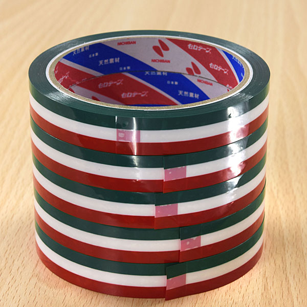 Set of 5 Italian Flag Cellophane Tapes (Type Torino)