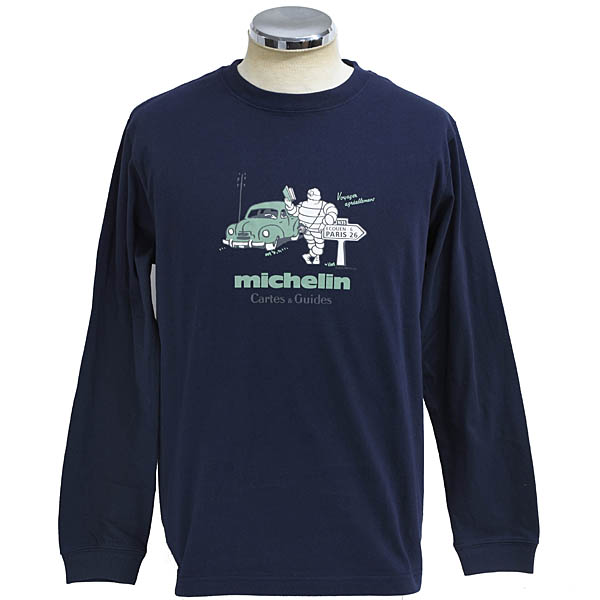 MICHELINオフィシャルLS Tシャツ-Road trip-(ネイビー)