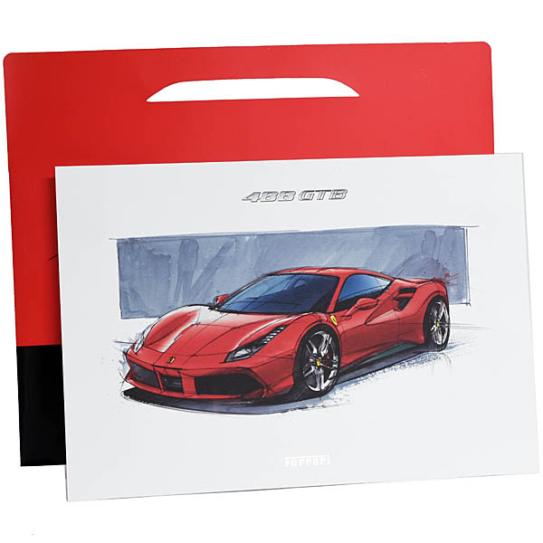 Ferrari純正488GTBリトグラフ
