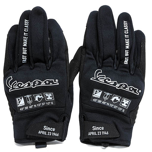 Vespa Official DEC Touch Gloves (Black)