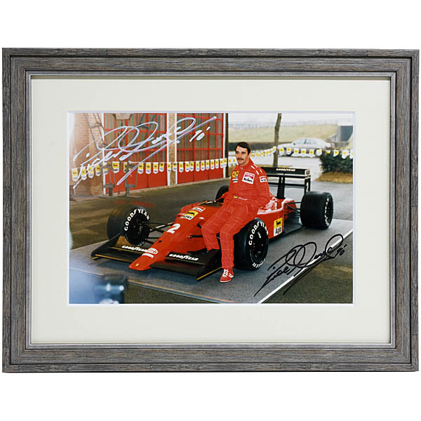 Scuderia Ferrari N.Mansell直筆サイン入りフォト