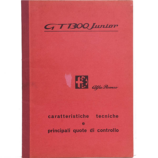 Alfa Romeo Giulia1300GT Junior Technical Manual