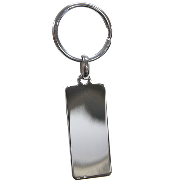 Ferrari Official Carbon Silver Keyring
