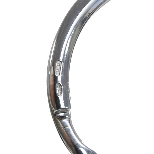Ferrari Official Carbon Silver Keyring