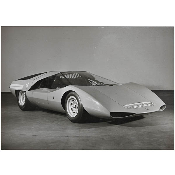 FIAT ABARTH 2000 COUPE PININFARINA 1969 Original Phot 3 pcs Set