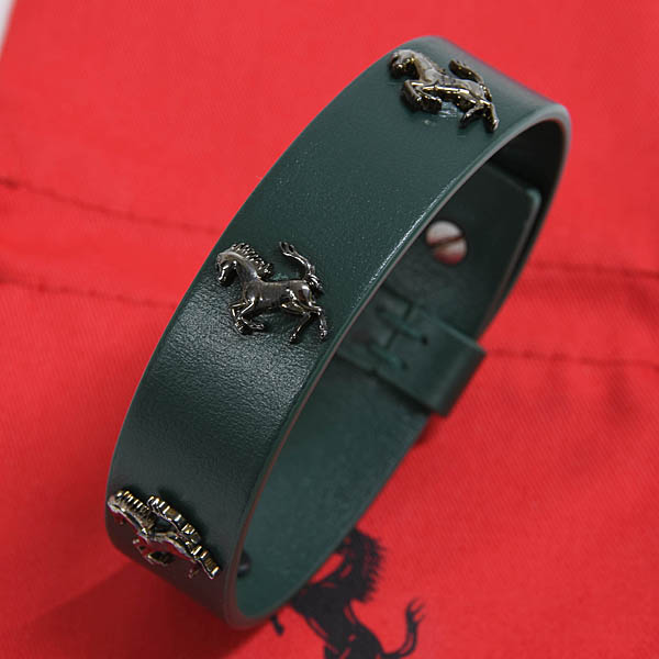 Ferrari Official Cavallino Leather Bracelet 