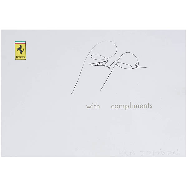 Ferrari with compliments Ben Jhonsonꥫ